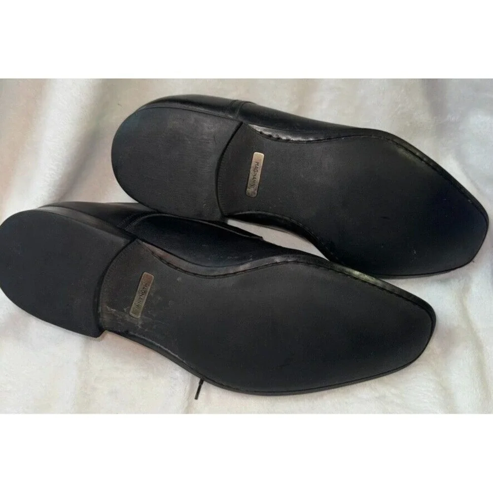 Magnanni Mens Lace-up Black Leather Dress Shoes Sz 11.5 M Made in Spain